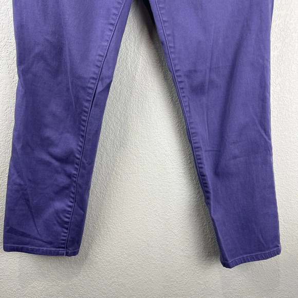 Tory‎ Burch Purple Jeans Women 29 Crop Alexa Cropped Preppy - Picture 5 of 15